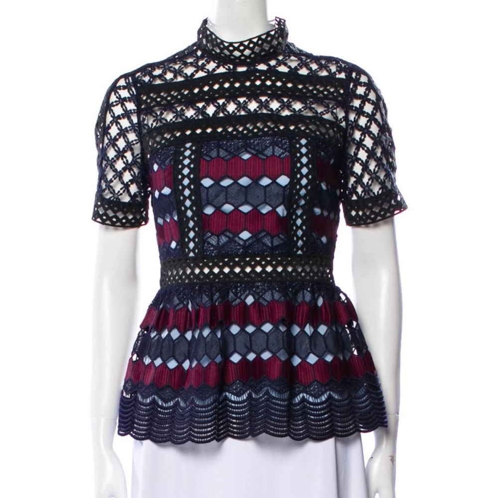 Self-Portrait Lace Top - size UK8 | US4